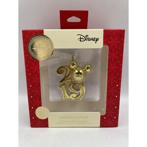 2019 Hallmark Gold Mickey Mouse Premium Exclusive Christmas Tree Ornament